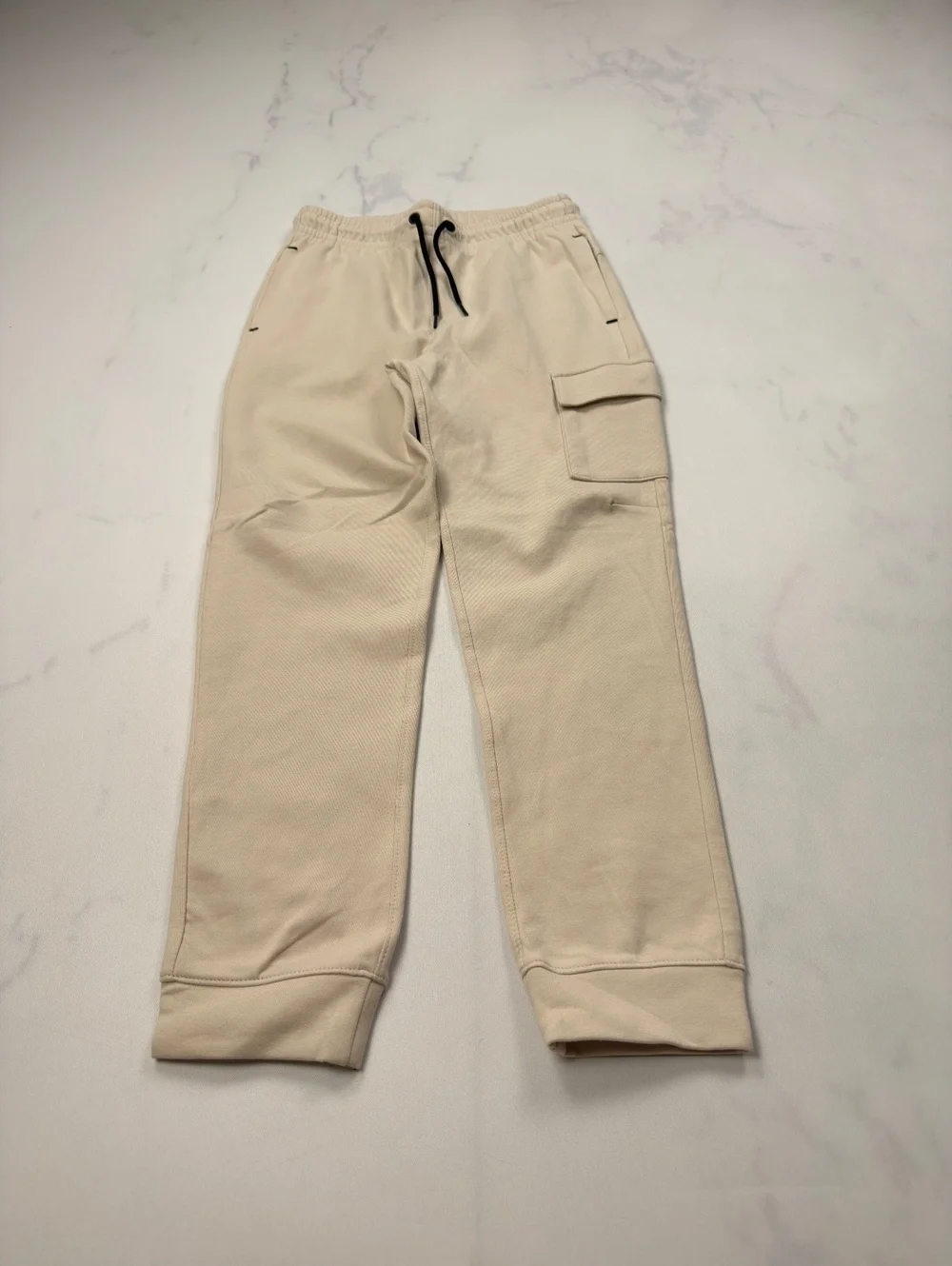 Old Navy Jogger Pants Beige 2010s Minimalist Athleisure - Boys L